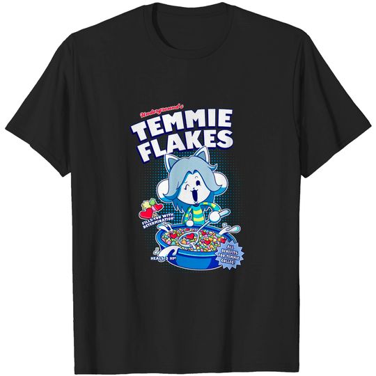 Discover Temmie Flakes! - Undertale - T-Shirt