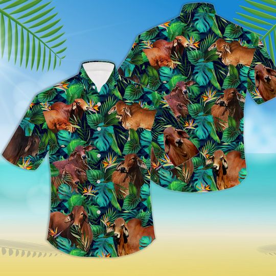 Discover Red Angus Hawaiian Shirts
