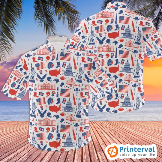 Discover 4th Of July Hawaiian Shirt