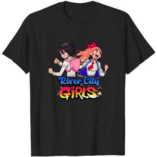 Discover River City Girls: Misako and Kyoko w/ Logo - River City Girls - T-Shirt