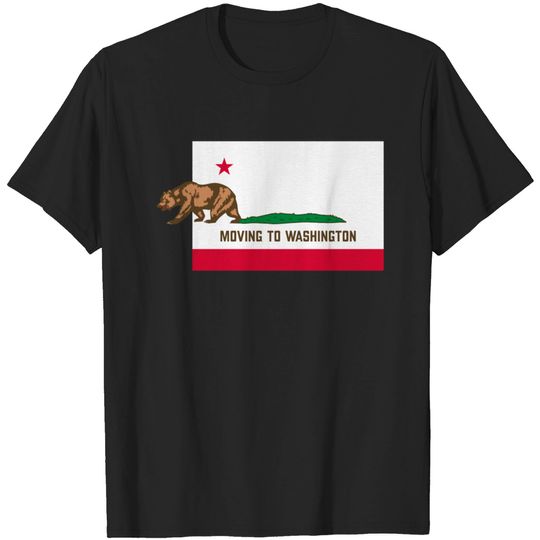Discover Moving To Washington Leaving California Funny Desi T-shirt