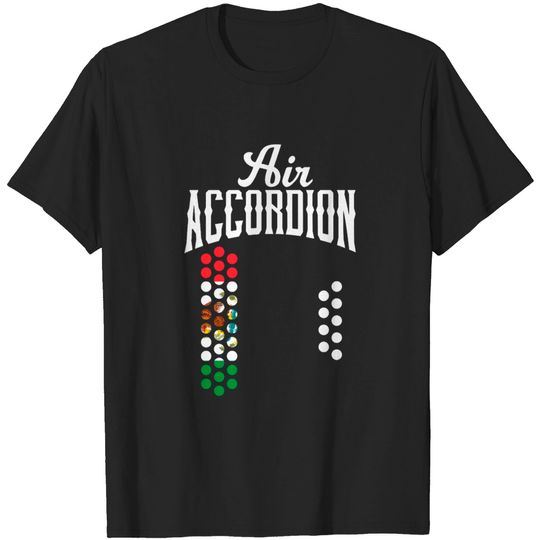 Discover Air Accordion Mexico Mexican Flag T-shirt
