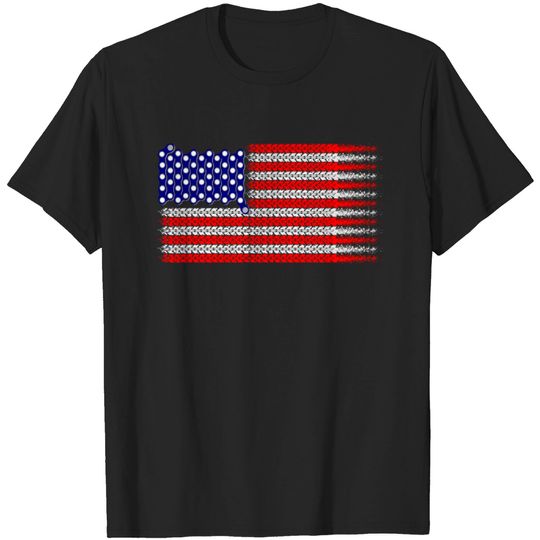 Discover Bike Flag USA T-shirt