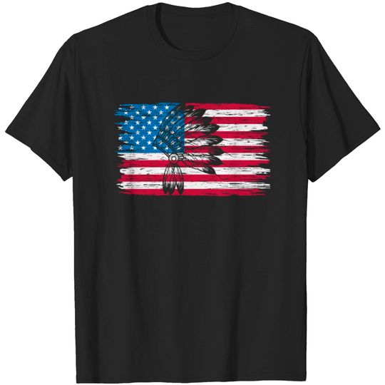 Discover Native American USA Indigenous People 4th Of July T-shirt