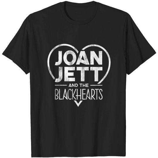 Discover Joan Jett Shirt, Joan Jett Gift, Joan Jett Vintage T-Shirt Official Distressed Blackhearts Logo TShirt