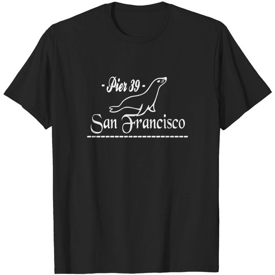 Discover PIER 39 Sea Lion Art T-shirt