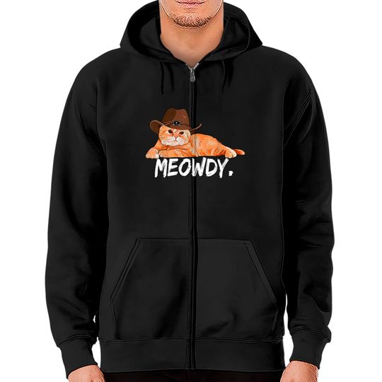 Discover Kitten Lovers Gift Meowdy Texas Cat Zip Hoodies