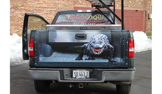 Discover Crocodile Tailgate Wrap, Humour Alligator Truck Decal