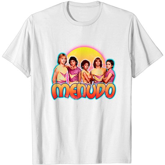 Discover Menudo - Yellow Purple distressed - Menudo Boyband Yellow Purple Distressed - T-Shirt