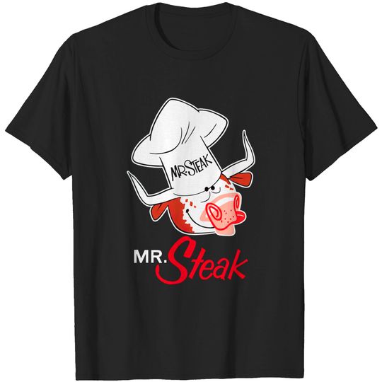 Discover Mr.steak Tshirt- Defunct Restaurant Chain Logo - Steakhouse - T-Shirt