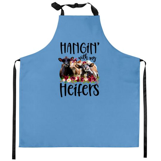 Discover Hangin With My Heifers Cow Gift Kitchen Aprons