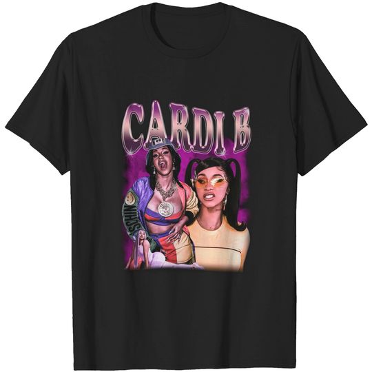 Discover Cardi B 90s Vintage Style Bootleg Rap Tee | Digital Download