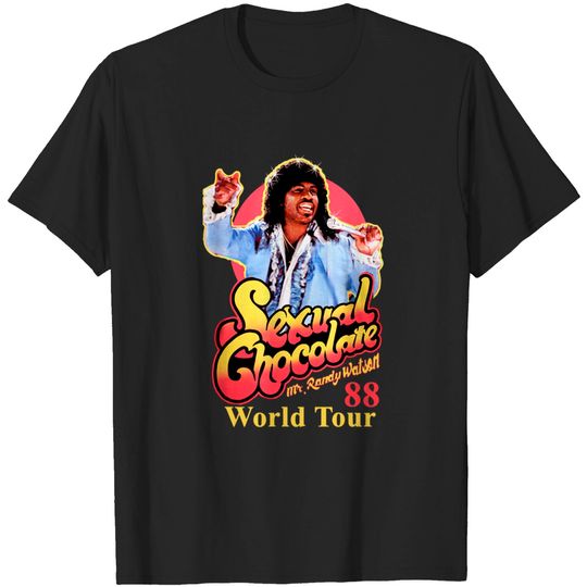 Discover Sexual Chocolate 88' World Tour Mr Randy Watson Eddie Murphy Movie T-Shirt