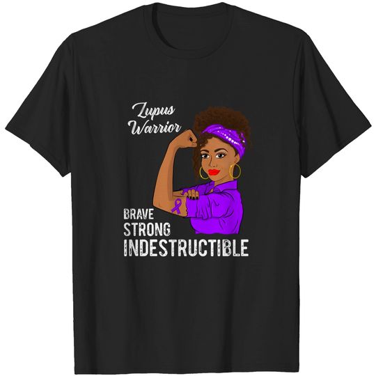 Discover Lupus Warrior Indestructible Survivor Awareness Gift T-Shirt
