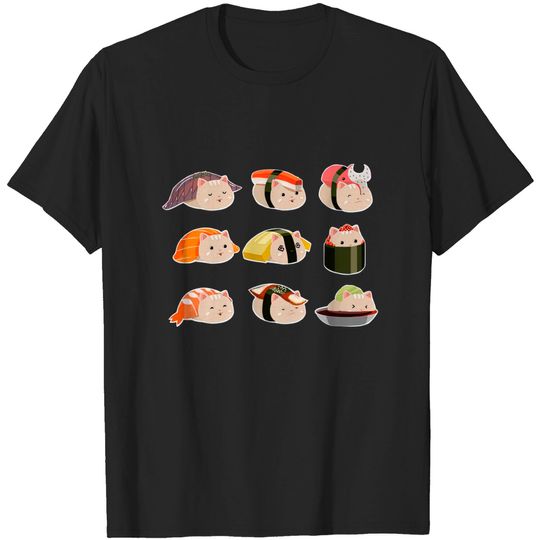 Discover Sushi Cat - Cat - T-Shirt