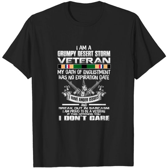 Discover Grumpy desert storm veteran T-shirt