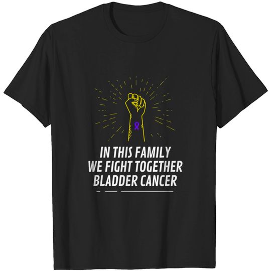Discover Bladder Cancer Awareness Fight Cancer Ribbon T-shirt