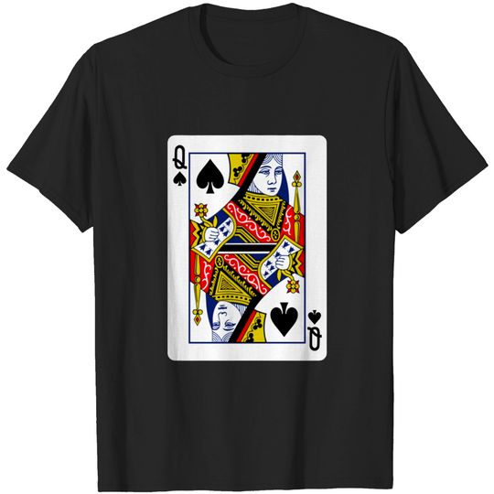 Discover Queen of Spades Playing Card - Queen Of Spades - T-Shirt