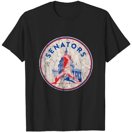 Discover Vintage Washington Senators Logo (Distressed version) - Senators - T-Shirt