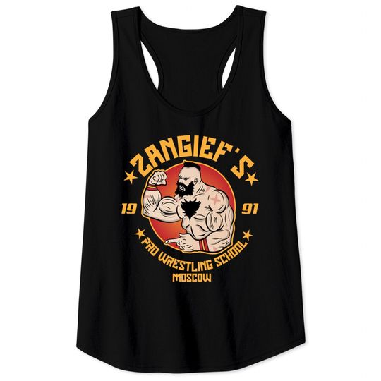 Discover Zangief's pro-wrestling school - Games - Tank Tops