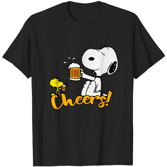 Discover Snoopy Cheers Beer! - Snoopy - T-Shirt