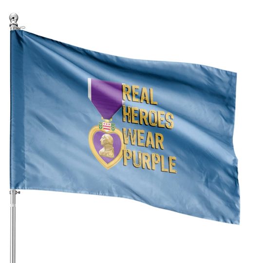 Discover Purple Heart Military Real Heroes Wear Purple House Flags