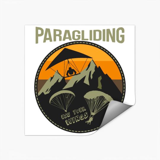 Discover Paragliding Stickers