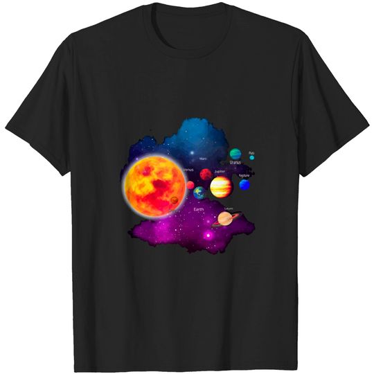 Discover Solar System Planets For Astronomy And Space Geeks T-shirt