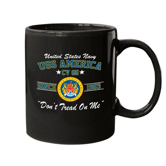 Discover Uss America Cv-66 Mugs