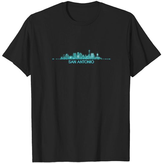 Discover San Antonio Skyline - San Antonio Skyline - T-Shirt