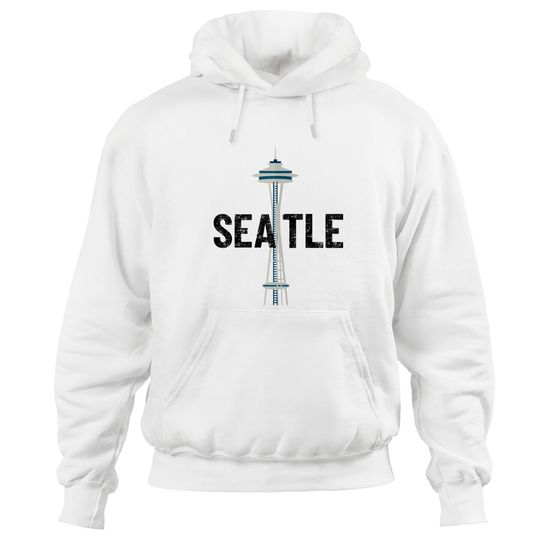 Discover Seattle Space Needle Traveler Souvenir Washington Gift - Seattle Souvenir - Hoodies