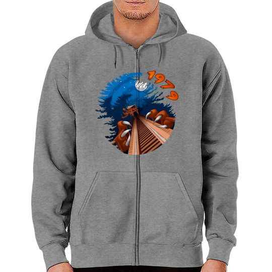 Discover NIGHT RIDES ONLY - Beast Roller Coaster at Kings Island - Kings Island - Zip Hoodies