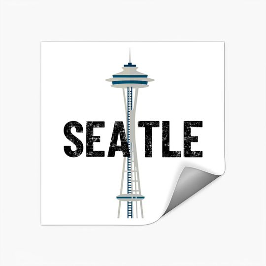 Discover Seattle Space Needle Traveler Souvenir Washington Gift - Seattle Souvenir - Stickers