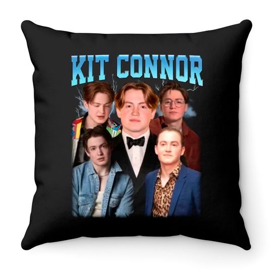 Discover Kit Connor Vintage Throw Pillows, Kit Connor Merch, Heartstopper Throw Pillows