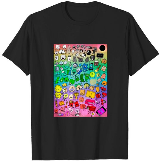 Discover BFDI Inanimate Insanity All Characters T-Shirt