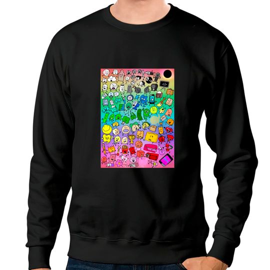 Discover BFDI Inanimate Insanity All Characters Sweatshirts