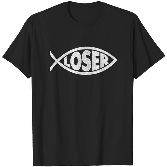 Discover 'Loser' Slacker 90s Jesus Fish - Slacker - T-Shirt