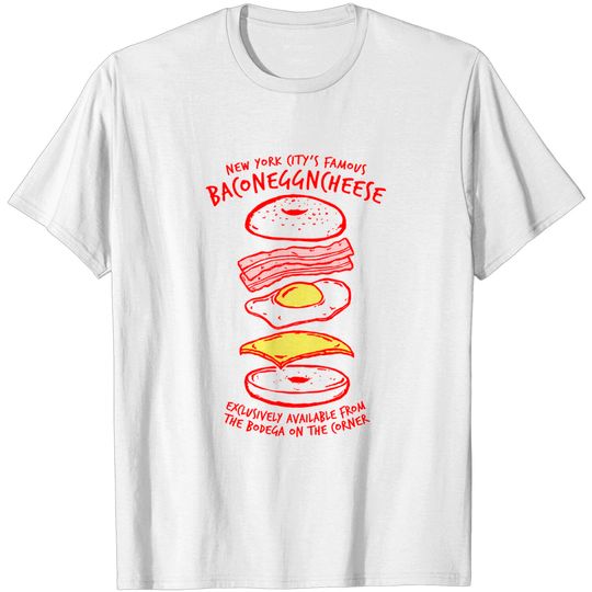 Discover BACONEGGNCHEESE! (New York City's Famous Bacon Egg and Cheese) - Bacon Egg And Cheese - T-Shirt