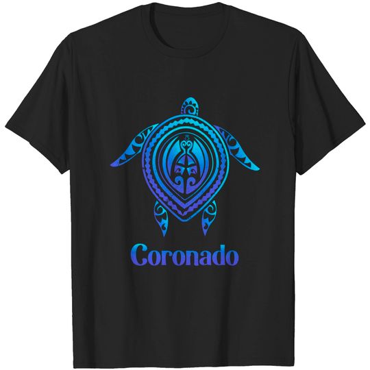 Discover Vintage Coronado California CA Souvenirs Blue Sea Turtle - Coronado - T-Shirt
