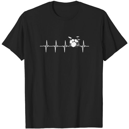 Discover Drummer Heartbeat Gift For Drummers & Percussionists - Drummer - T-Shirt