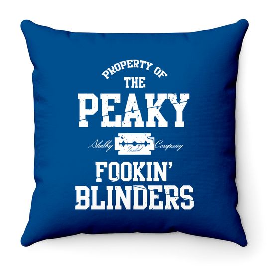 Discover PROPERTY OF THE PEAKY F BLINDERS - Peaky Blinders - Throw Pillows