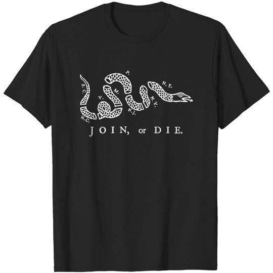 Discover Join or Die - History - T-Shirt