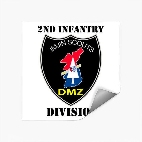 Discover 2nd infantry Division Text - 2nd Infantry Division Text Imjin - Stickers