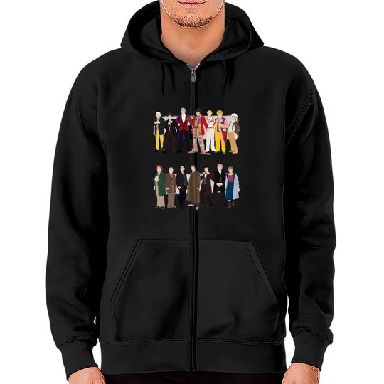 Discover All the Doctors - Doctor Who - Zip Hoodies