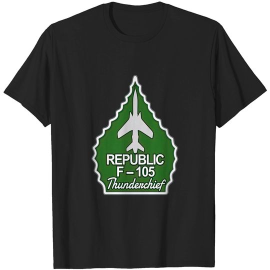 Discover F-105 Thunderchief Arrowhead (Green) - Thunderchief - T-Shirt