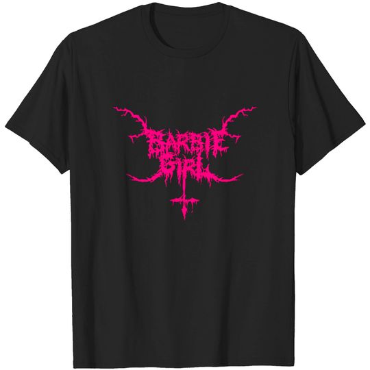 Discover Barbie Girl In Black Metal T-shirt