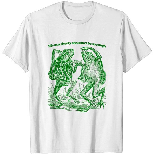 Discover life as a shorty shouldn't be so rough / vintage style distressed design - Hip Hop Fashion - T-Shirt