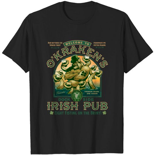 Discover OKraken's Irish Pub T-shirt