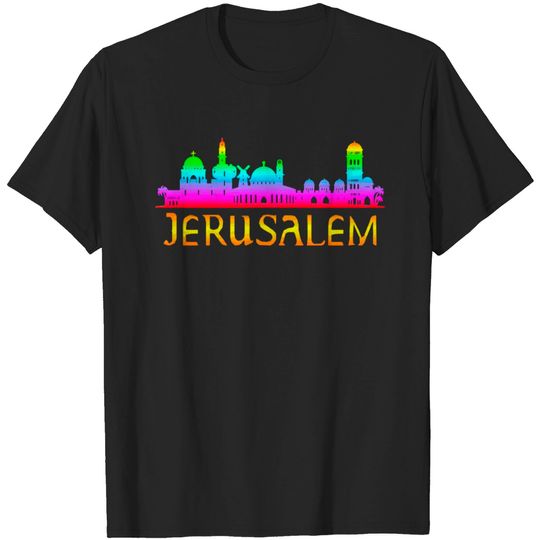 Discover Jerusalem Skyline Silhouette Souvenir T-shirt
