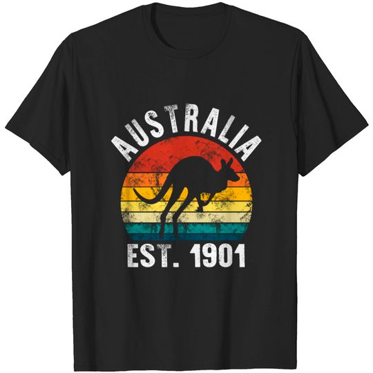 Discover Vintage Australia Day Est. 1901 Aussie Australian T-shirt